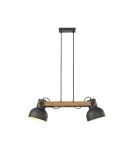 Paul Neuhaus Cup 2.0 Lampa Wisząca Czarny/Drewno 15742-18