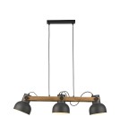 Paul Neuhaus Cup 2.0 Lampa Wisząca Czarny/Drewno 15743-18