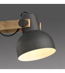 Paul Neuhaus Cup 2.0 Lampa Wisząca Czarny/Drewno 15743-18