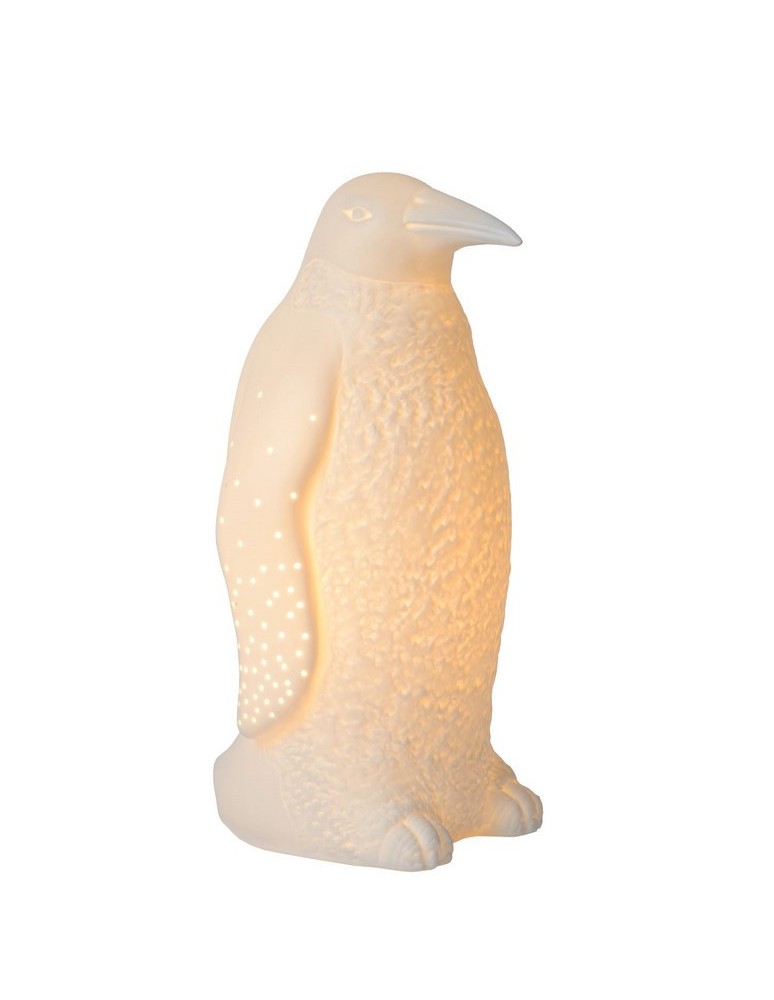 Children's table lamps - Lucide PINGUIN Desk 1xE14 white 13532/01/31 - product kolory-swiatla.pl 1