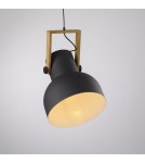 Paul Neuhaus Cup 2.0 Lampa Wisząca Czarny/Drewno 15747-18