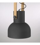 Paul Neuhaus Cup 2.0 Lampa Wisząca Czarny/Drewno 15747-18
