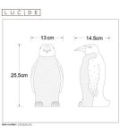 Children's table lamps - Lucide PINGUIN Desk 1xE14 white 13532/01/31 - product 6