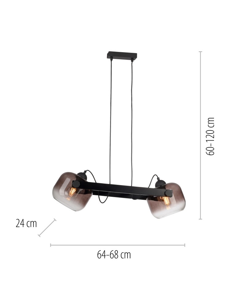Paul Neuhaus Cup 2.0 Lampa Wisząca Czarny 15752-18