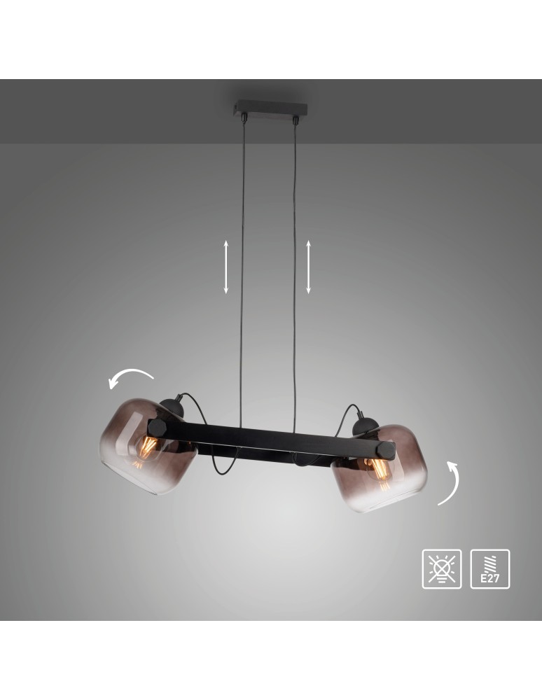 Paul Neuhaus Cup 2.0 Lampa Wisząca Czarny 15752-18