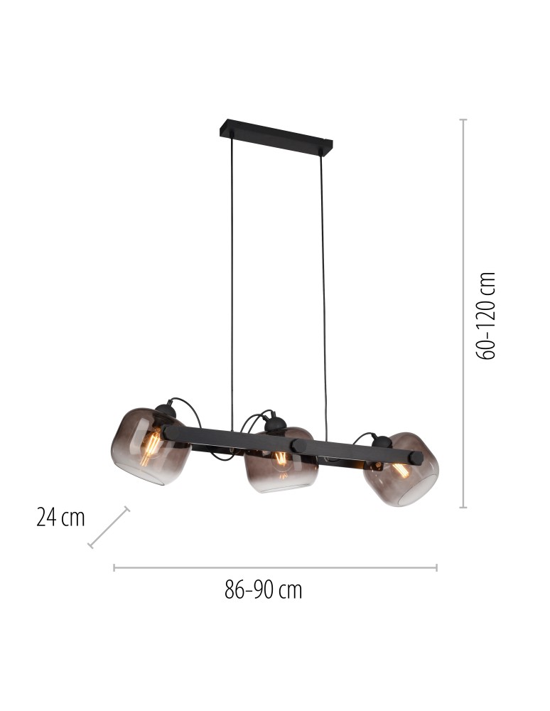 Paul Neuhaus Cup 2.0 Lampa Wisząca Czarny 15753-18