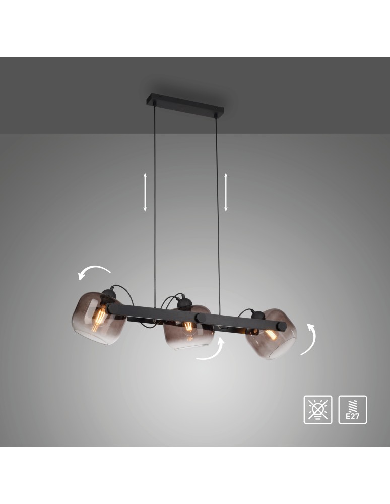 Paul Neuhaus Cup 2.0 Lampa Wisząca Czarny 15753-18
