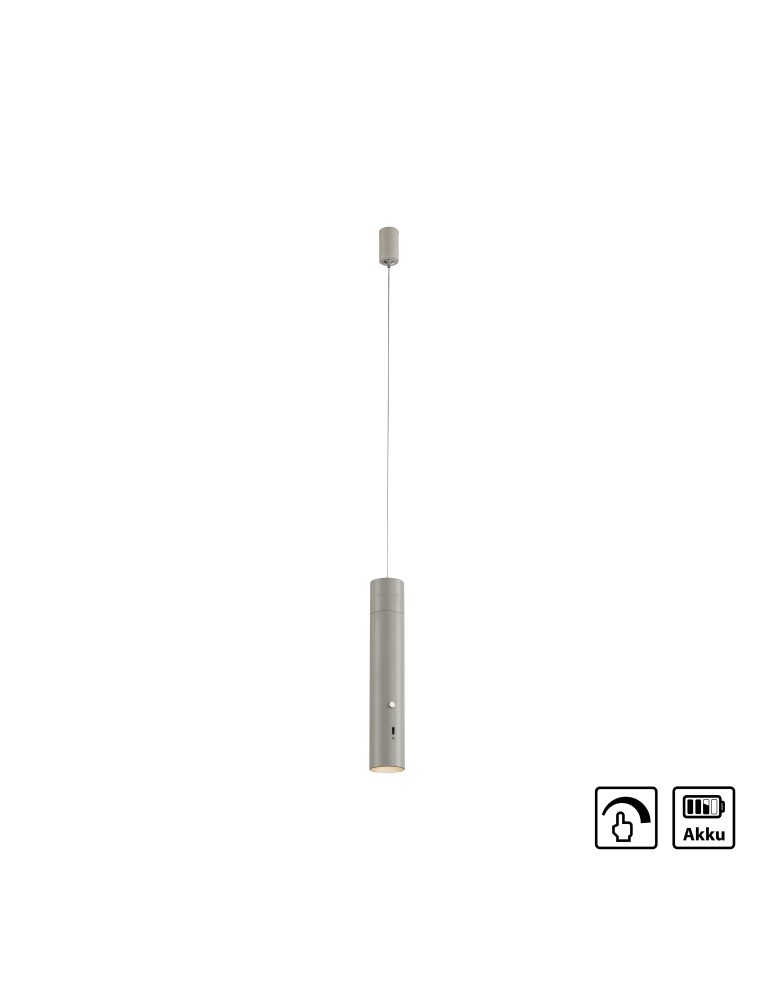 Paul Neuhaus Attach Lampa Wisząca Szary 18281-40