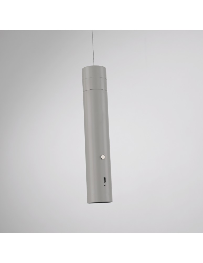 Paul Neuhaus Attach Lampa Wisząca Szary 18281-40