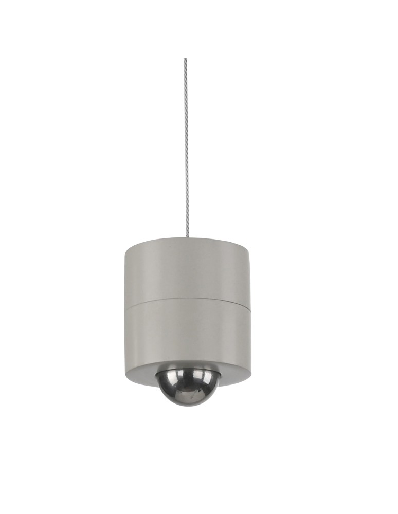 Paul Neuhaus Attach Lampa Wisząca Szary 18281-40