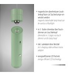 Paul Neuhaus Attach Lampa Wisząca Jasnozielony 18281-43
