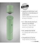 Paul Neuhaus Attach Lampa Wisząca Jasnozielony 18281-43
