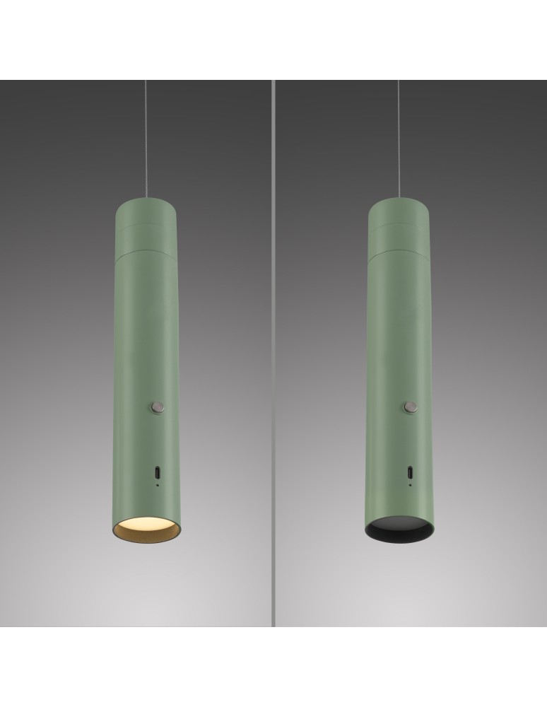 Paul Neuhaus Attach Lampa Wisząca Jasnozielony 18281-43
