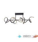 Paul Neuhaus Curls Lampa Sufitowa Czarny 19032-18
