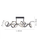 Paul Neuhaus Curls Lampa Sufitowa Czarny 19032-18