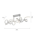 Paul Neuhaus Curls Lampa Sufitowa Srebrny 19032-21