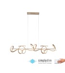 Paul Neuhaus Curls Lampa Wisząca Matowy Mosiądz 19033-60