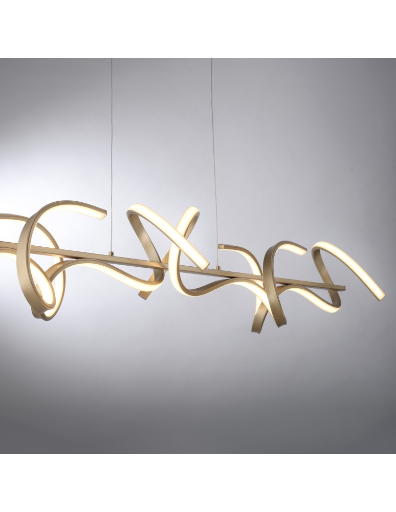 Paul Neuhaus Curls Lampa Wisząca Matowy Mosiądz 19033-60