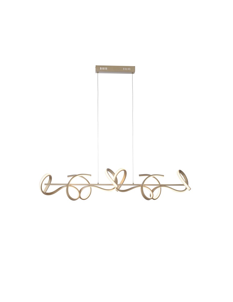Paul Neuhaus Curls Lampa Wisząca Matowy Mosiądz 19033-60