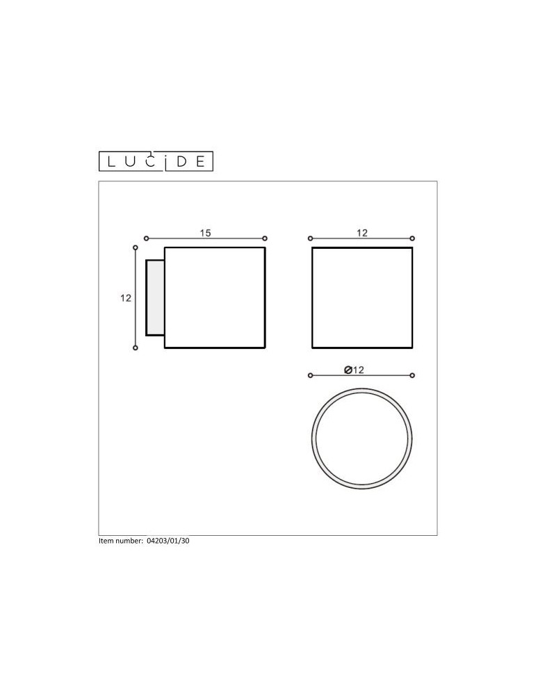 Bathroom wall lamps - Lucide JELTE Wall lamp 1xG9 black 04203/01/30 - product kolory-swiatla.pl 8
