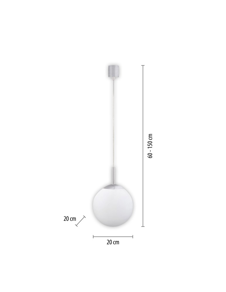 Paul Neuhaus Lolasmart-Bolo Lampa Wisząca Srebrny 22072-55