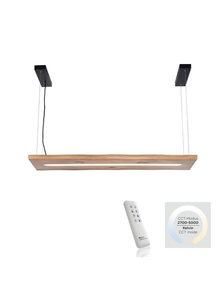 Paul Neuhaus Palma Lampa Wisząca Drewno/Czarny 2625-79