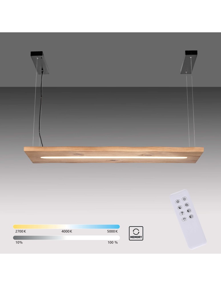 Paul Neuhaus Palma Lampa Wisząca Drewno/Czarny 2625-79