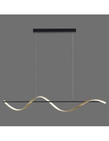 Paul Neuhaus Q-Swing Lampa Wisząca Matowy Mosiądz/Antracyt 2385-13