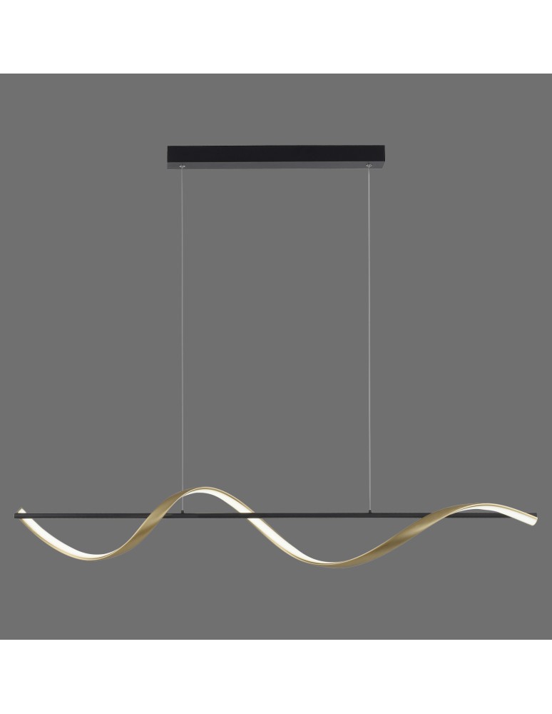Paul Neuhaus Q-Swing Lampa Wisząca Matowy Mosiądz/Antracyt 2385-13