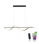 Paul Neuhaus Q-Swing Lampa Wisząca Matowy Mosiądz/Antracyt 2385-13