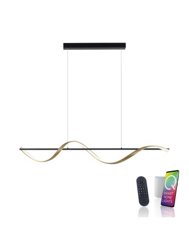 Paul Neuhaus Q-Swing Lampa Wisząca Matowy Mosiądz/Antracyt 2385-13 - product 2