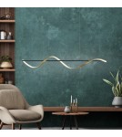 Paul Neuhaus Q-Swing Lampa Wisząca Matowy Mosiądz/Antracyt 2385-13