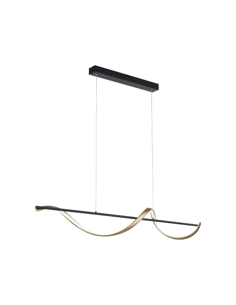 Paul Neuhaus Q-Swing Lampa Wisząca Matowy Mosiądz/Antracyt 2385-13