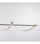 Paul Neuhaus Q-Swing Lampa Wisząca Matowy Mosiądz/Antracyt 2385-13