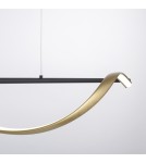 Paul Neuhaus Q-Swing Lampa Wisząca Matowy Mosiądz/Antracyt 2385-13