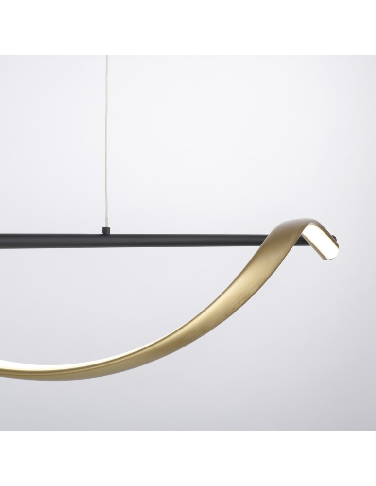 Paul Neuhaus Q-Swing Lampa Wisząca Matowy Mosiądz/Antracyt 2385-13