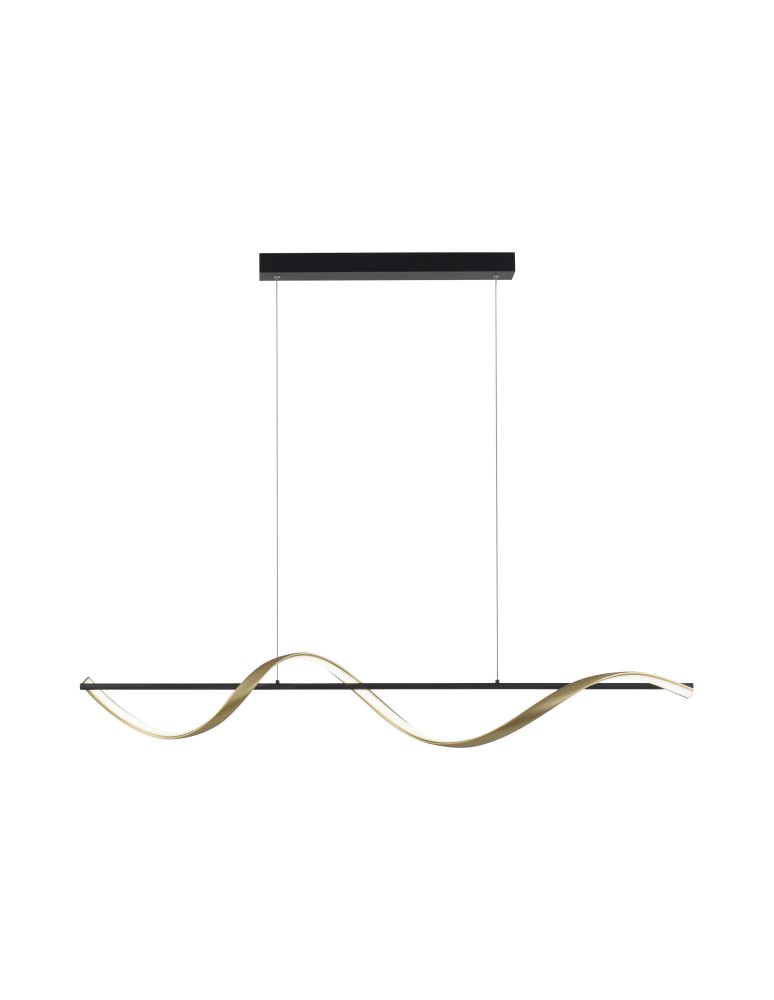 Paul Neuhaus Q-Swing Lampa Wisząca Matowy Mosiądz/Antracyt 2385-13