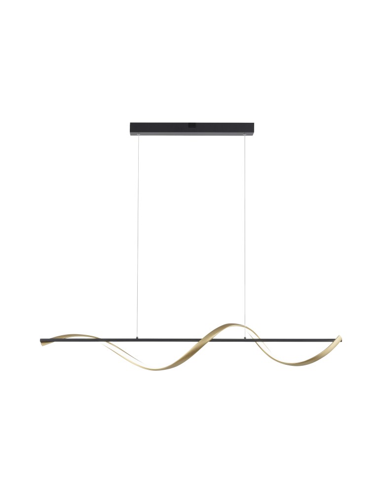 Paul Neuhaus Q-Swing Lampa Wisząca Matowy Mosiądz/Antracyt 2385-13