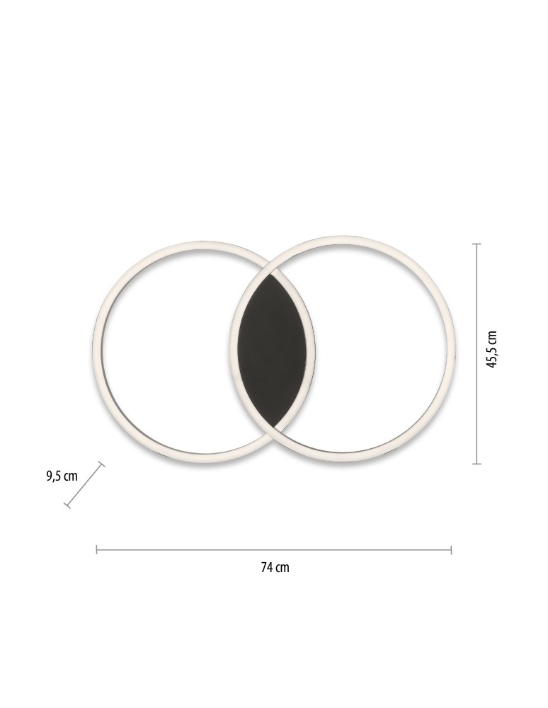 Paul Neuhaus Q-Marko Lampa Sufitowa Czarny 6145-18
