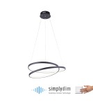 Paul Neuhaus Roman Lampa Wisząca Czarny 2472-18