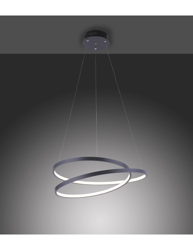 Paul Neuhaus Roman Lampa Wisząca Czarny 2472-18