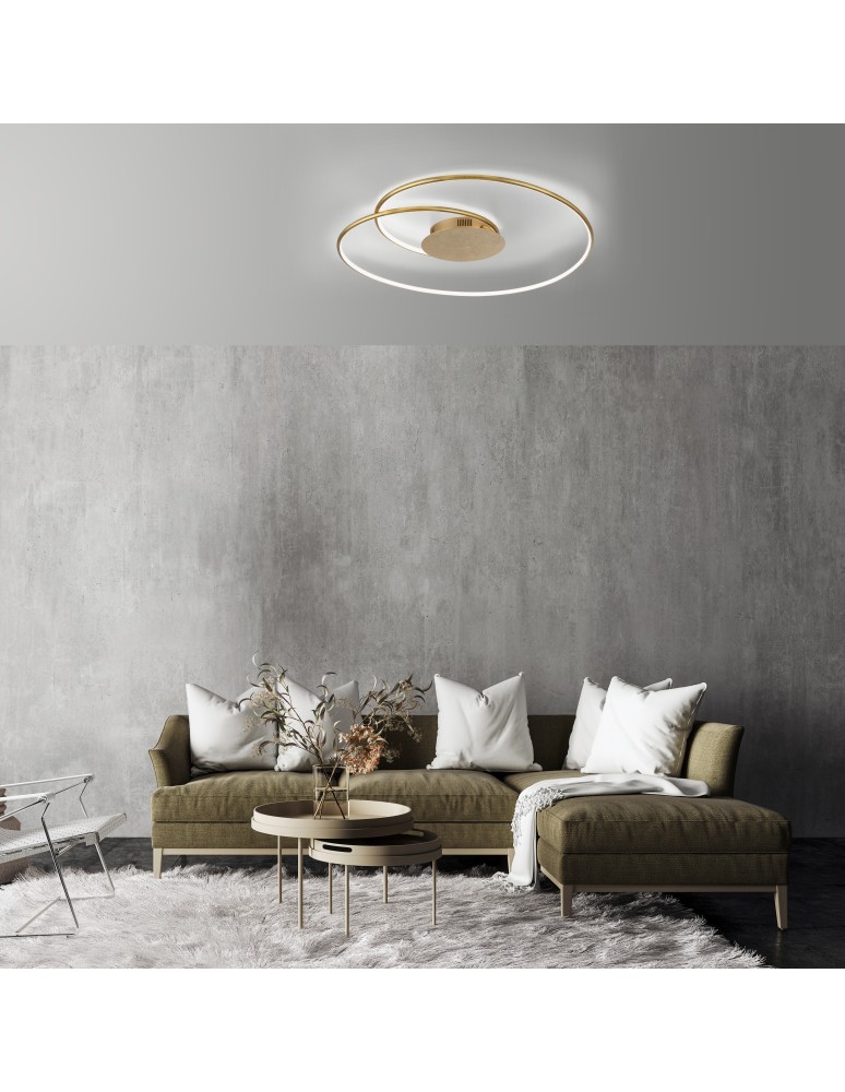 Paul Neuhaus Nastro Lampa Sufitowa Złoty 6189-12
