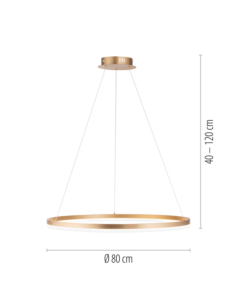 Paul Neuhaus Titus Lampa Wisząca Mosiądz 2383-60