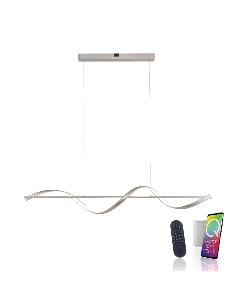 Paul Neuhaus Q-Swing Lampa Wisząca Srebrny 2385-55