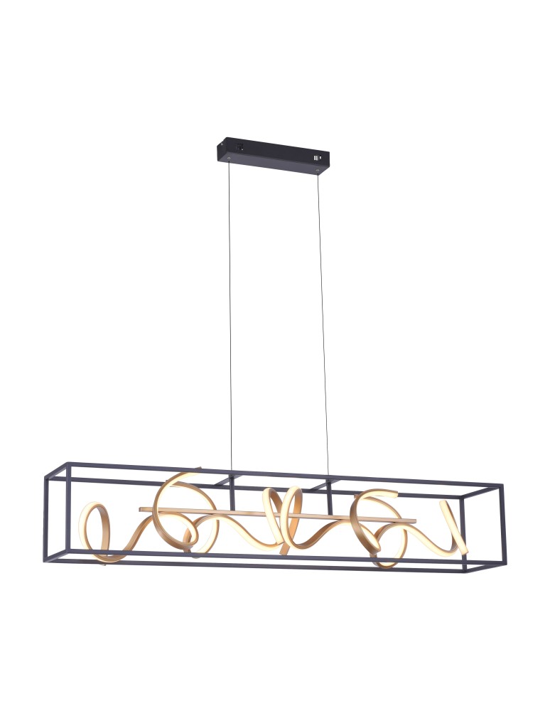 Paul Neuhaus Selina Lampa Wisząca Czarny/Złoty 2416-18