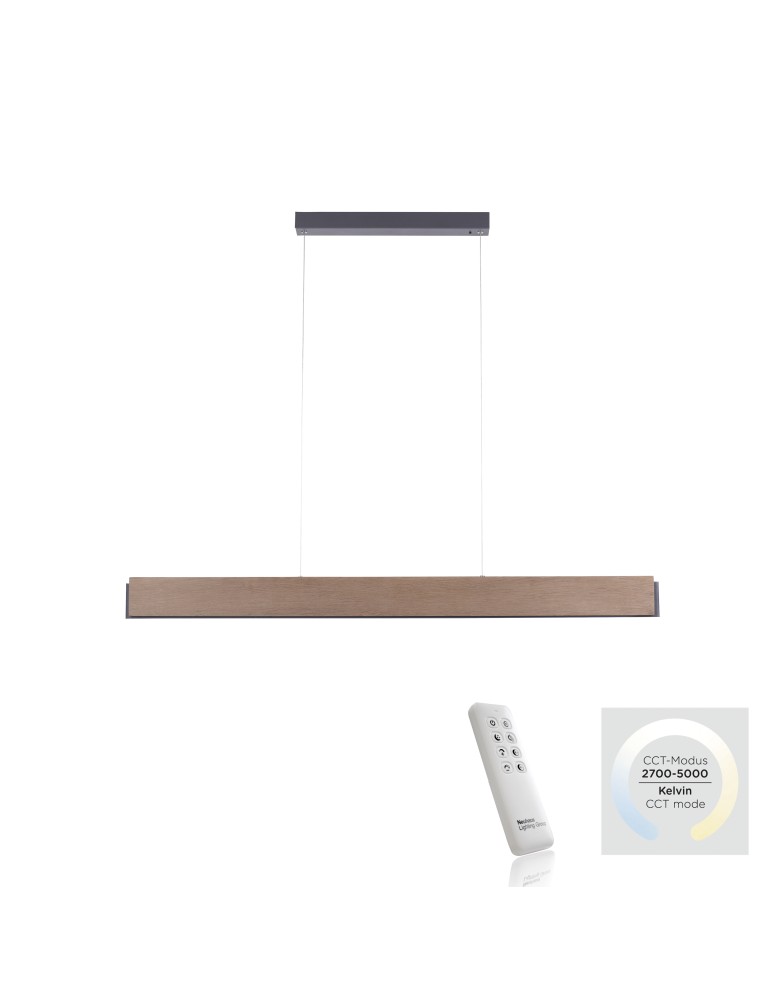 Paul Neuhaus Palma Lampa Wisząca Drewno/Czarny 2465-79