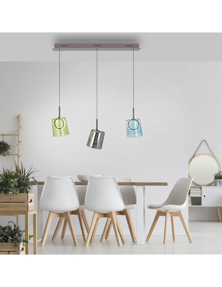 Paul Neuhaus Zula Lampa Wisząca Multikolor 2542-70