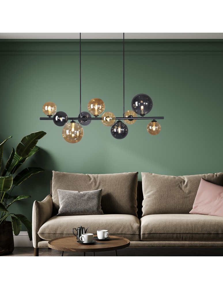 Paul Neuhaus Popsicle Lampa Wisząca Smoky/Bursztyn 2583-18