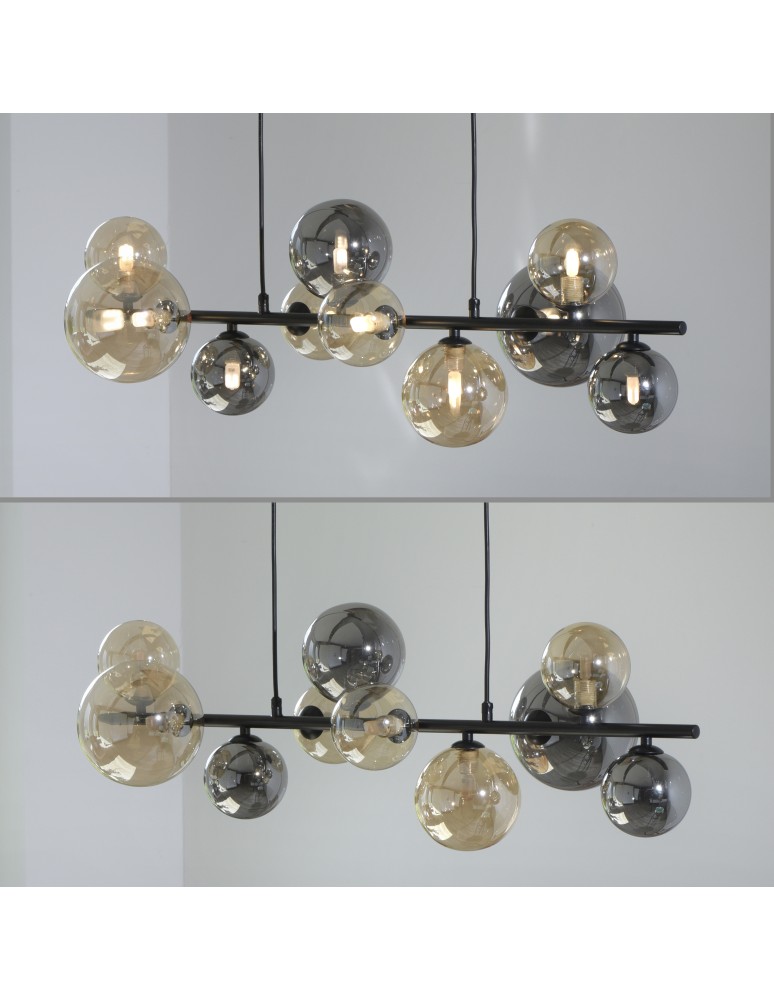 Paul Neuhaus Popsicle Lampa Wisząca Smoky/Bursztyn 2583-18