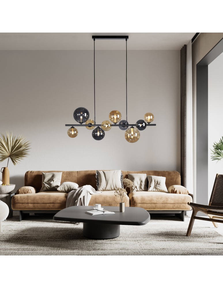 Paul Neuhaus Popsicle Lampa Wisząca Smoky/Bursztyn 2583-18